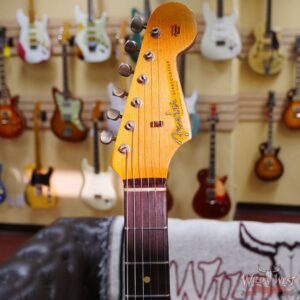 Fender Custom Shop Wild West Black Lightning 2.0 Stratocaster HSS Rosewood Board 22 Frets Heavy Relic Lake Placid Blue - Image 7