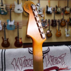 Fender Custom Shop Wild West Black Lightning 2.0 Stratocaster HSS Rosewood Board 22 Frets Heavy Relic Lake Placid Blue - Image 10