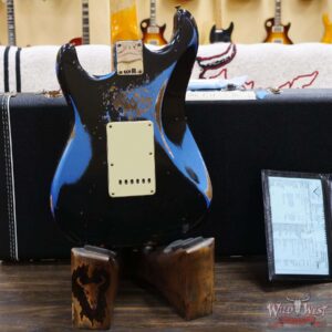 Fender Custom Shop Wild West Black Lightning 2.0 Stratocaster HSS Rosewood Board 22 Frets Heavy Relic Lake Placid Blue - Image 11