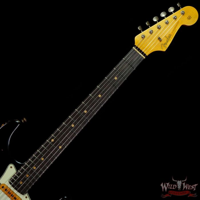 Fender Custom Shop Wild West Black Lightning 2.0 Stratocaster HSS Heavy Relic Rosewood Board 22 Frets 3 Tone Sunburst - Image 4