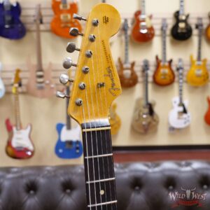 Fender Custom Shop Wild West Black Lightning 2.0 Stratocaster HSS Rosewood Board 22 Frets Heavy Relic Lake Placid Blue - Image 7