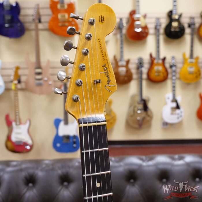 Fender Custom Shop Wild West Black Lightning 2.0 Stratocaster HSS Rosewood Board 22 Frets Heavy Relic Lake Placid Blue - Image 7