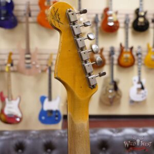 Fender Custom Shop Wild West Black Lightning 2.0 Stratocaster HSS Rosewood Board 22 Frets Heavy Relic Lake Placid Blue - Image 10