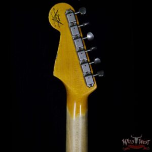 Fender Custom Shop Black Lightning 2.0 Stratocaster Heavy Relic HSS 21 Black over 3 Tone Sunburst - Image 10