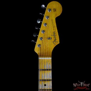 Fender Custom Shop Black Lightning 2.0 Stratocaster Heavy Relic HSS 21 Black over 3 Tone Sunburst - Image 8