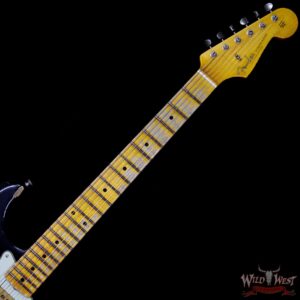 Fender Custom Shop Black Lightning 2.0 Stratocaster Heavy Relic HSS 21 Black over 3 Tone Sunburst - Image 9