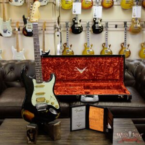 Fender Custom Shop Black Lightning Floyd Rose Stratocaster Heavy Relic HSS 21 Frets 3 Tone Sunburst - Image 13