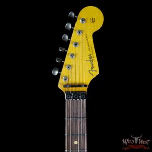 Fender Custom Shop Black Lightning Floyd Rose Stratocaster Heavy Relic HSS 21 Frets 3 Tone Sunburst - Image 8