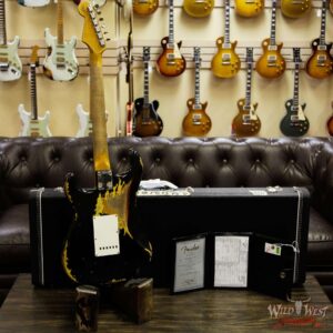 Fender Custom Shop Black Lightning Stratocaster HSS Heavy Relic Rosewood Board 3 Tone Sunburst - Image 13