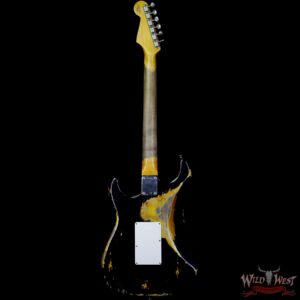 Fender Custom Shop Black Lightning Stratocaster HSS Floyd Rose Heavy Relic Rosewood Board 3 Tone Sunburst - Image 5