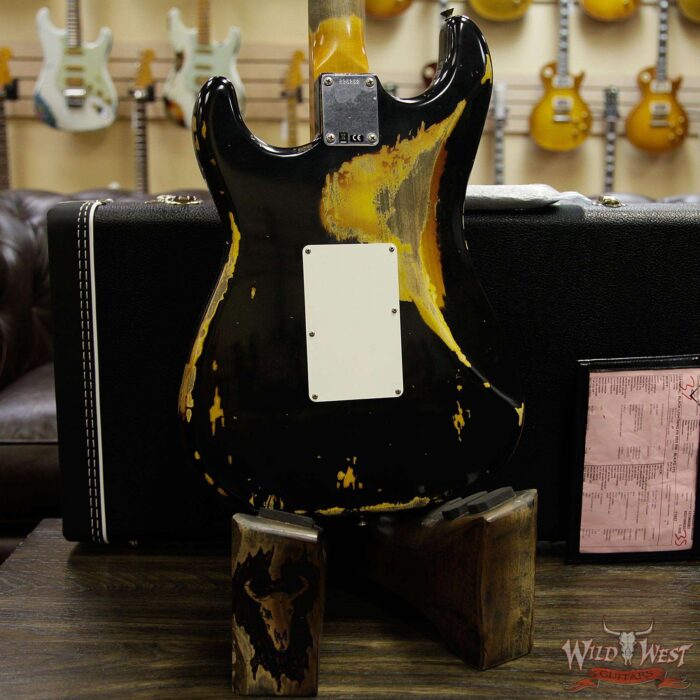 Fender Custom Shop Black Lightning Stratocaster HSS Floyd Rose Heavy Relic Rosewood Board 3 Tone Sunburst - Image 14