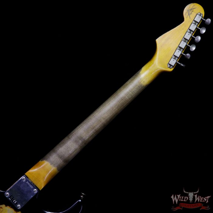 Fender Custom Shop Black Lightning Stratocaster HSS Floyd Rose Heavy Relic Rosewood Board 3 Tone Sunburst - Image 10