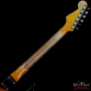 Fender Custom Shop Wild West Black Lightning Stratocaster Floyd Rose Heavy Relic Rosewood Board 3 Tone Sunburst - Image 5