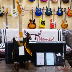 Fender Custom Shop Wild West Black Lightning Stratocaster HSS Floyd Rose Maple Board 22 Frets Heavy Relic 2 Tone Sunburst - Image 10