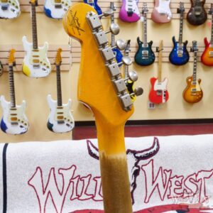 Fender Custom Shop Wild West Black Lightning Stratocaster HSS Floyd Rose Maple Board 22 Frets Heavy Relic Pink Paisley - Image 11