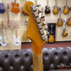 Fender Custom Shop Wild West Black Lightning Stratocaster Floyd Rose Heavy Relic Maple Board 22 Lake Placid Blue - Image 10