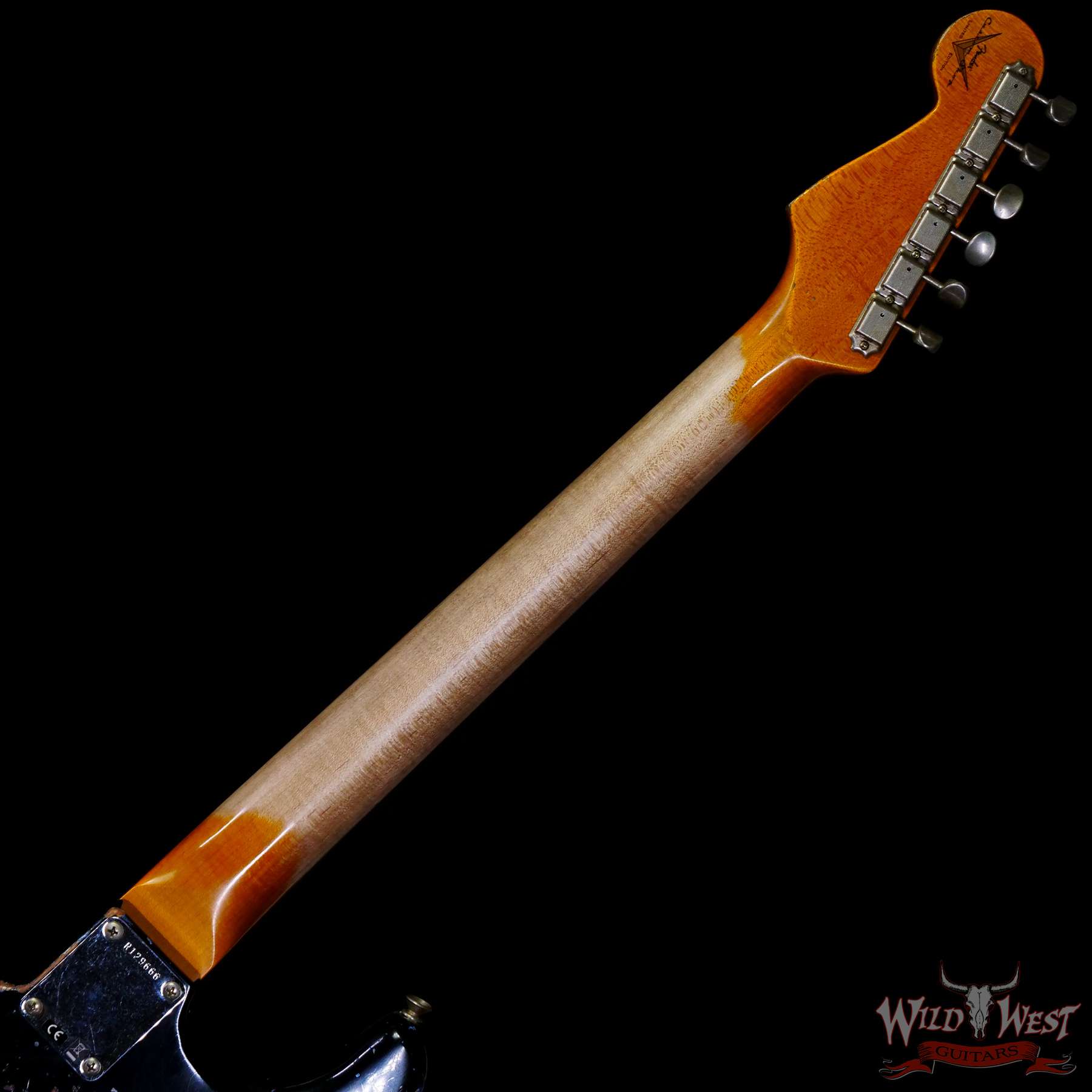 fendercs-blfr-r129666-c3__wwg.jpg Fender Custom Shop Wild West Black Lightning Stratocaster HSS Floyd Rose Maple Board 22 Frets Heavy Relic Lake Placid Blue - Image 5