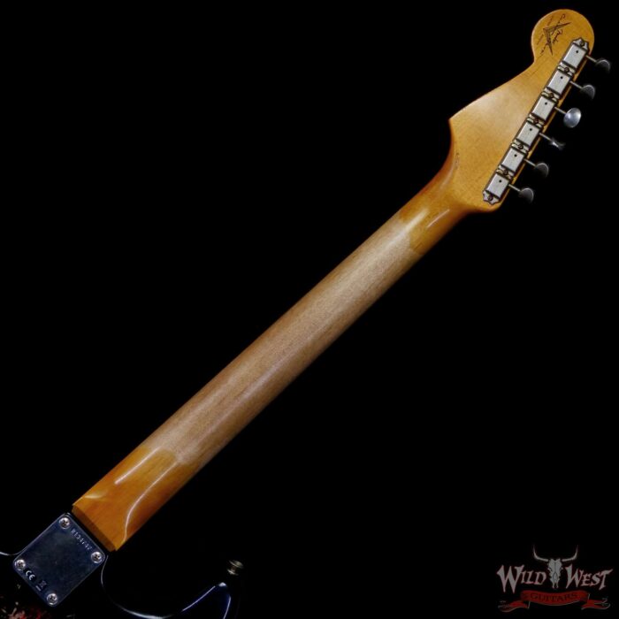 Fender Custom Shop Wild West Black Lightning Stratocaster HSS Floyd Rose Rosewood Fingerboard 22 Frets Heavy Relic Candy Tangerine 7.90 lbs - Image 5