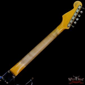 Fender Custom Shop Wild West Black Lightning Stratocaster HSS Floyd Rose Maple Board 22 Frets Heavy Relic Lake Placid Blue - Image 5