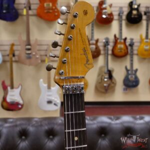 Fender Custom Shop Wild West Black Lightning Stratocaster Floyd Rose Heavy Relic Rosewood Board 22 Frets Lake Placid Blue - Image 7