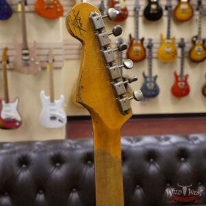 Fender Custom Shop Wild West Black Lightning Stratocaster Floyd Rose Heavy Relic Rosewood Board 22 Frets Lake Placid Blue - Image 10