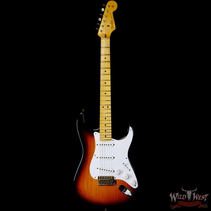 Fender Custom Shop Eric Clapton Signature Stratocaster Maple Fingerboard Journeyman Relic 2-Color Sunburst - Image 3