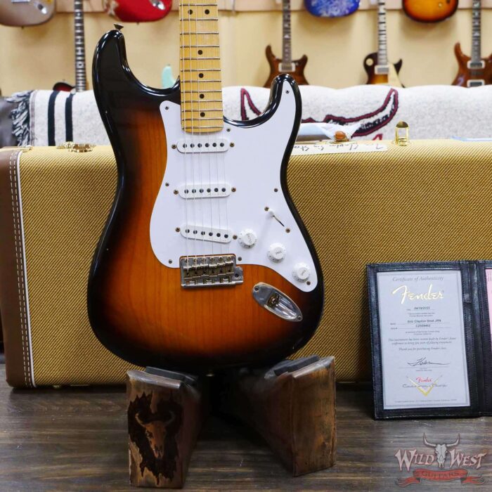 Fender Custom Shop Eric Clapton Signature Stratocaster Maple Fingerboard Journeyman Relic 2-Color Sunburst - Image 8