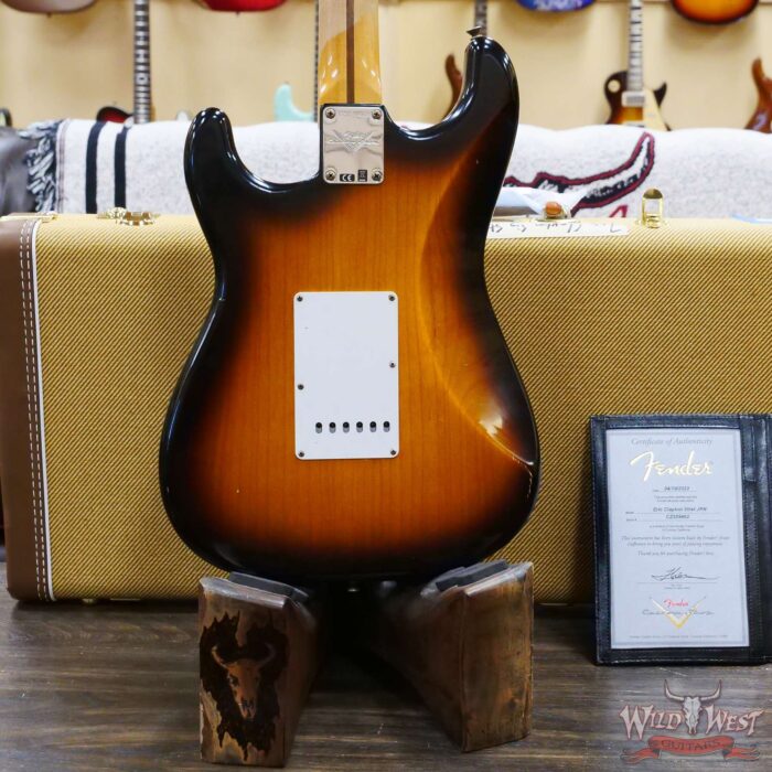 Fender Custom Shop Eric Clapton Signature Stratocaster Maple Fingerboard Journeyman Relic 2-Color Sunburst - Image 11