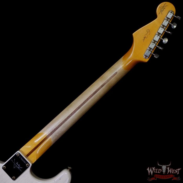 Fender Custom Shop Eric Clapton Signature Stratocaster Maple Fingerboard Journeyman Relic Aged White Blonde 8.05 LBS - Image 5