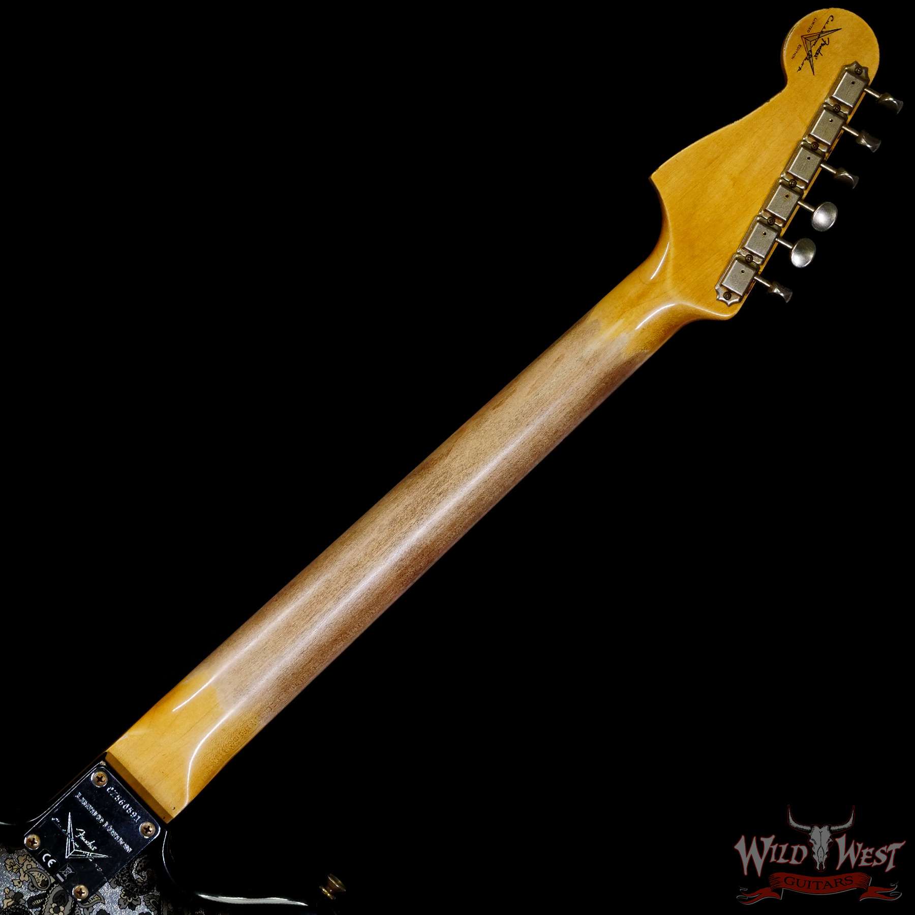 fendercs-customjazzmaster-cz560591-c3__wwg.jpg Fender Custom Shop Limited Edition Custom Jazzmaster Maple Fingerboard Relic Aged Black Paisley - Image 5