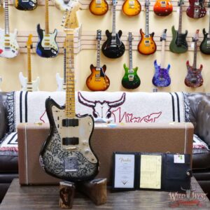 Fender Custom Shop Limited Edition Custom Jazzmaster Maple Fingerboard Relic Aged Black Paisley - Image 6