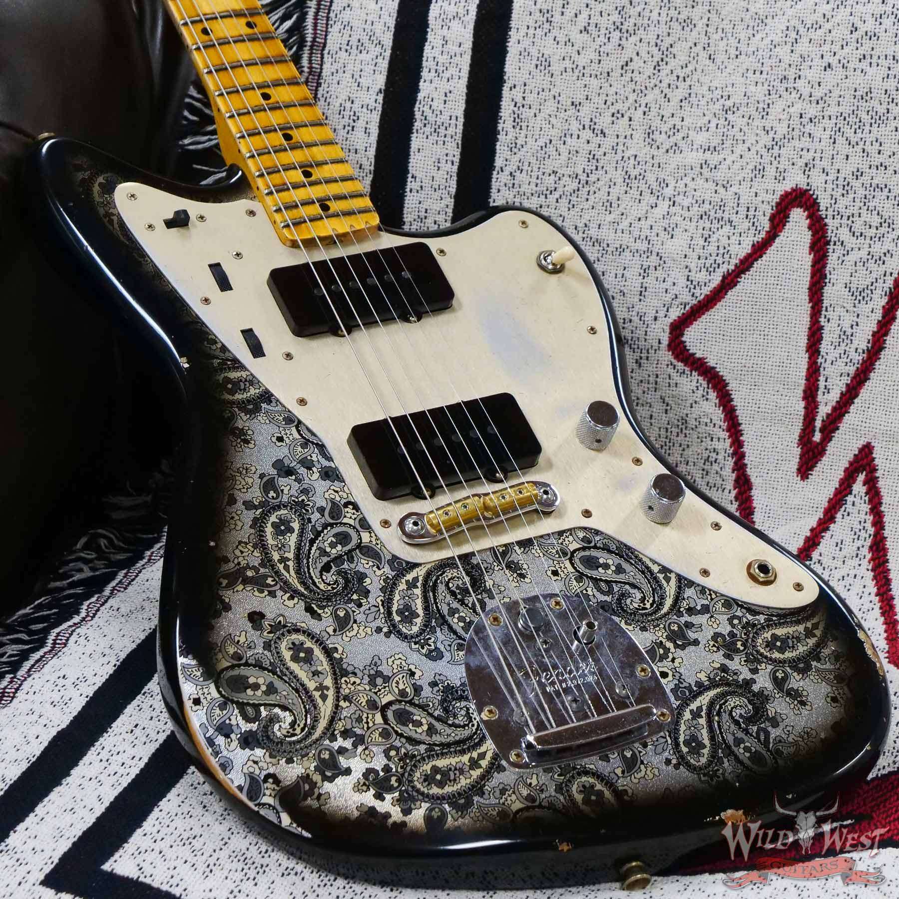 fendercs-customjazzmaster-cz560591-d3__wwg.jpg Fender Custom Shop Limited Edition Custom Jazzmaster Maple Fingerboard Relic Aged Black Paisley - Image 8