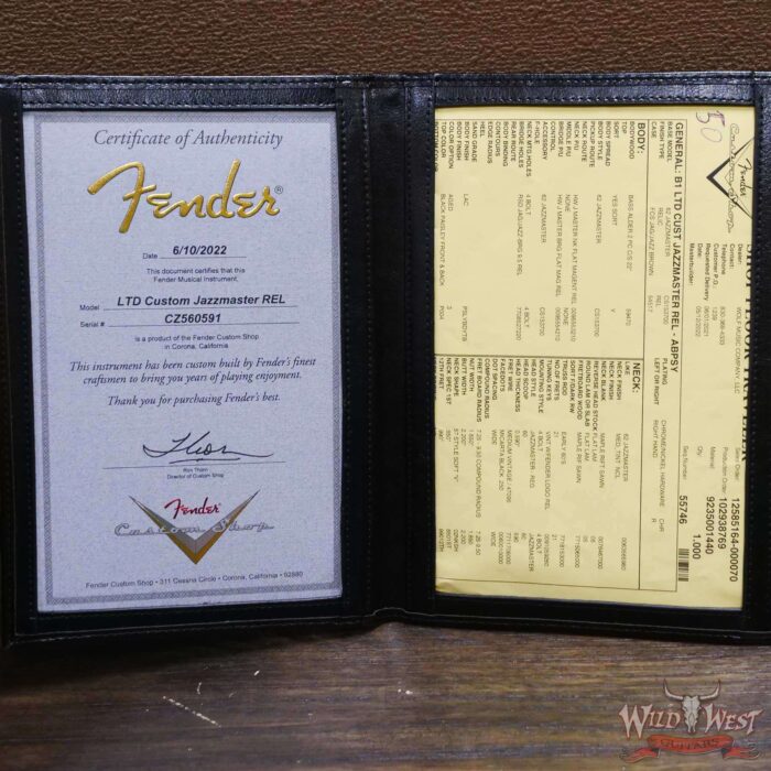 Fender Custom Shop Limited Edition Custom Jazzmaster Maple Fingerboard Relic Aged Black Paisley - Image 13