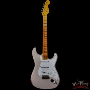 Fender Custom Shop 1955 Stratocaster Relic Quatersawn Maple Neck Hand-wound Pickups Dirty White Blonde - Image 3