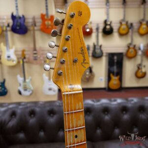 Fender Custom Shop 1955 Stratocaster Relic Quatersawn Maple Neck Hand-wound Pickups Dirty White Blonde - Image 7