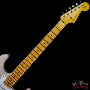 Fender Custom Shop 55’ Stratocaster Relic Quatersawn Maple Neck Hand-wound Pickups Dirty White Blonde - Image 4