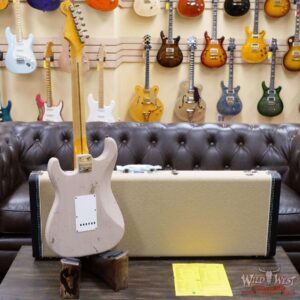 Fender Custom Shop 55’ Stratocaster Relic Quatersawn Maple Neck Hand-wound Pickups Dirty White Blonde - Image 9