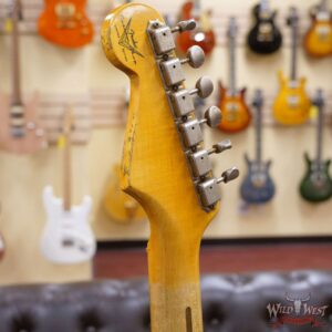 Fender Custom Shop 55’ Stratocaster Relic Quatersawn Maple Neck Hand-wound Pickups Dirty White Blonde - Image 10