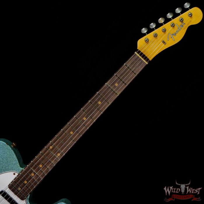 Fender Custom Shop 2021 Summer Event Limited Edition 1961 Telecaster Relic Hand-Wound Pickups Daphne Blue Sparkle - Image 4