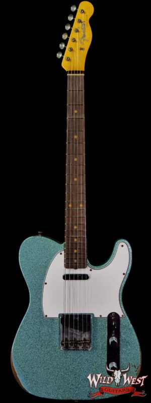 Fender Custom Shop 2021 Summer Event Limited Edition 1961 Telecaster Relic Hand-Wound Pickups Daphne Blue Sparkle