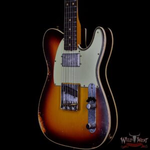 Fender Custom Shop Limited Edition Cunife Telecaster Custom Relic Rosewood Faded Aged Chocolate 3-Color Sunburst - Image 2