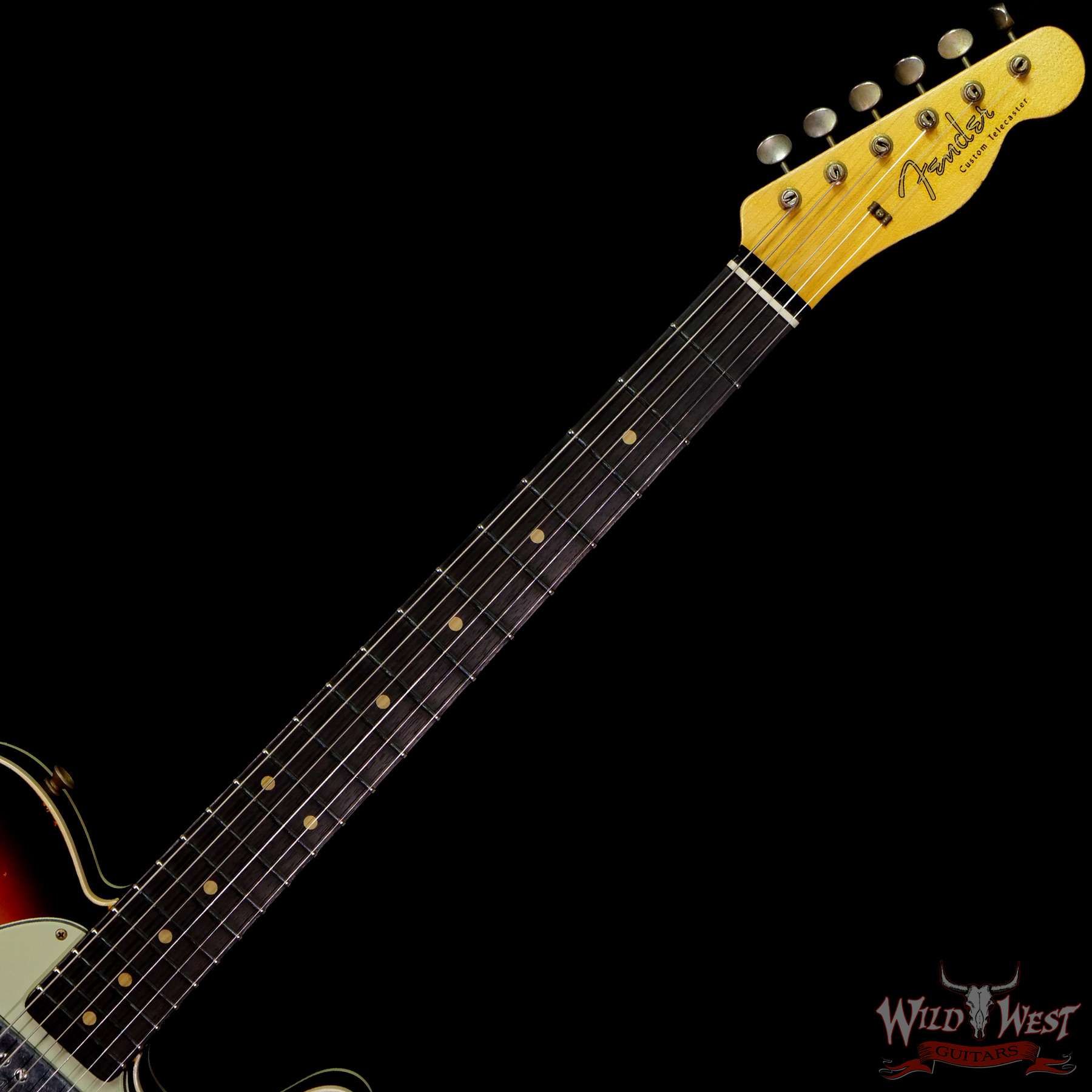 fendercs-cz553280-c2__wwg.jpg Fender Custom Shop Limited Edition Cunife Telecaster Custom Relic Rosewood Faded Aged Chocolate 3-Color Sunburst - Image 4