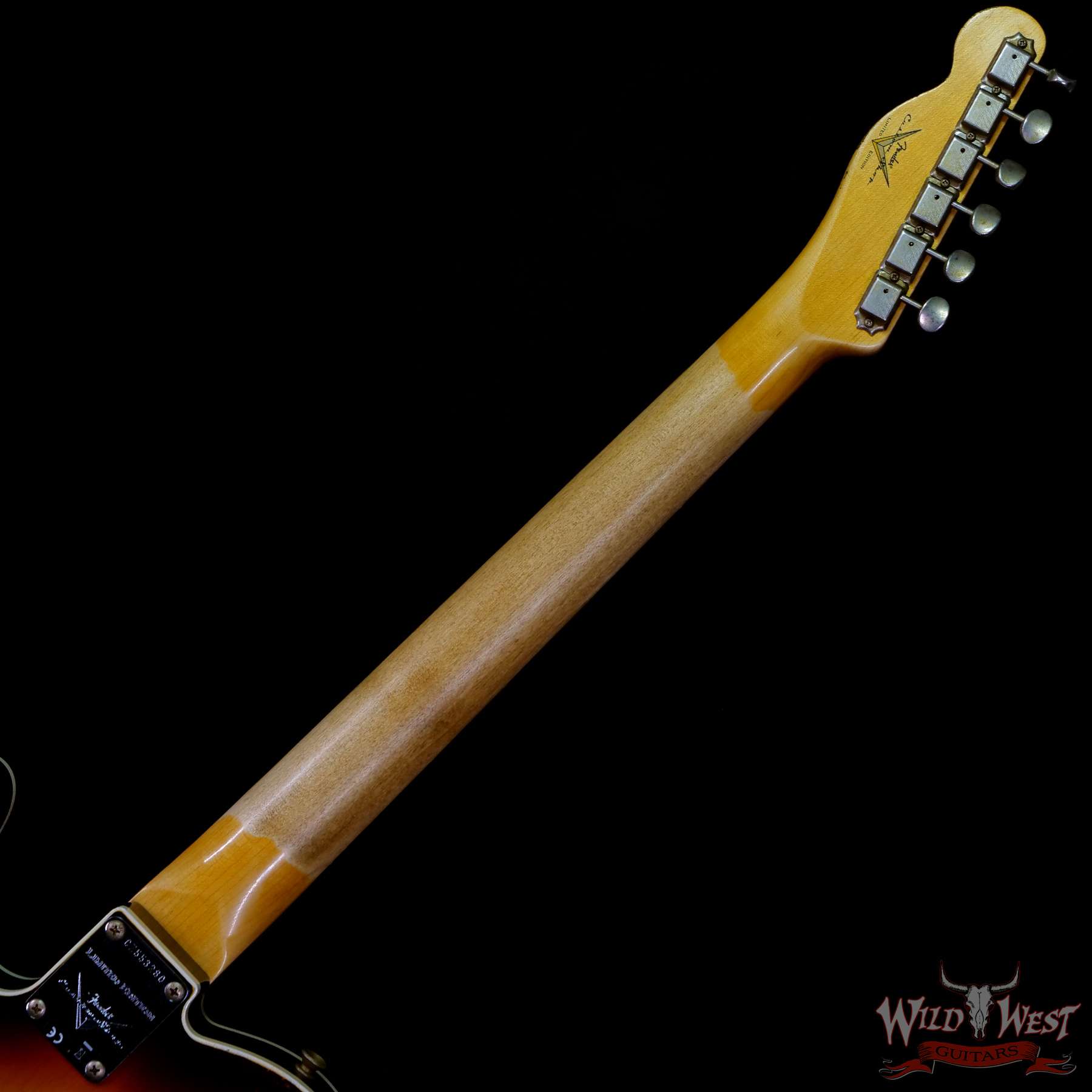fendercs-cz553280-c3__wwg.jpg Fender Custom Shop Limited Edition Cunife Telecaster Custom Relic Rosewood Faded Aged Chocolate 3-Color Sunburst - Image 5