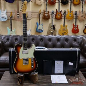 Fender Custom Shop Limited Edition Cunife Telecaster Custom Relic Rosewood Faded Aged Chocolate 3-Color Sunburst - Image 6