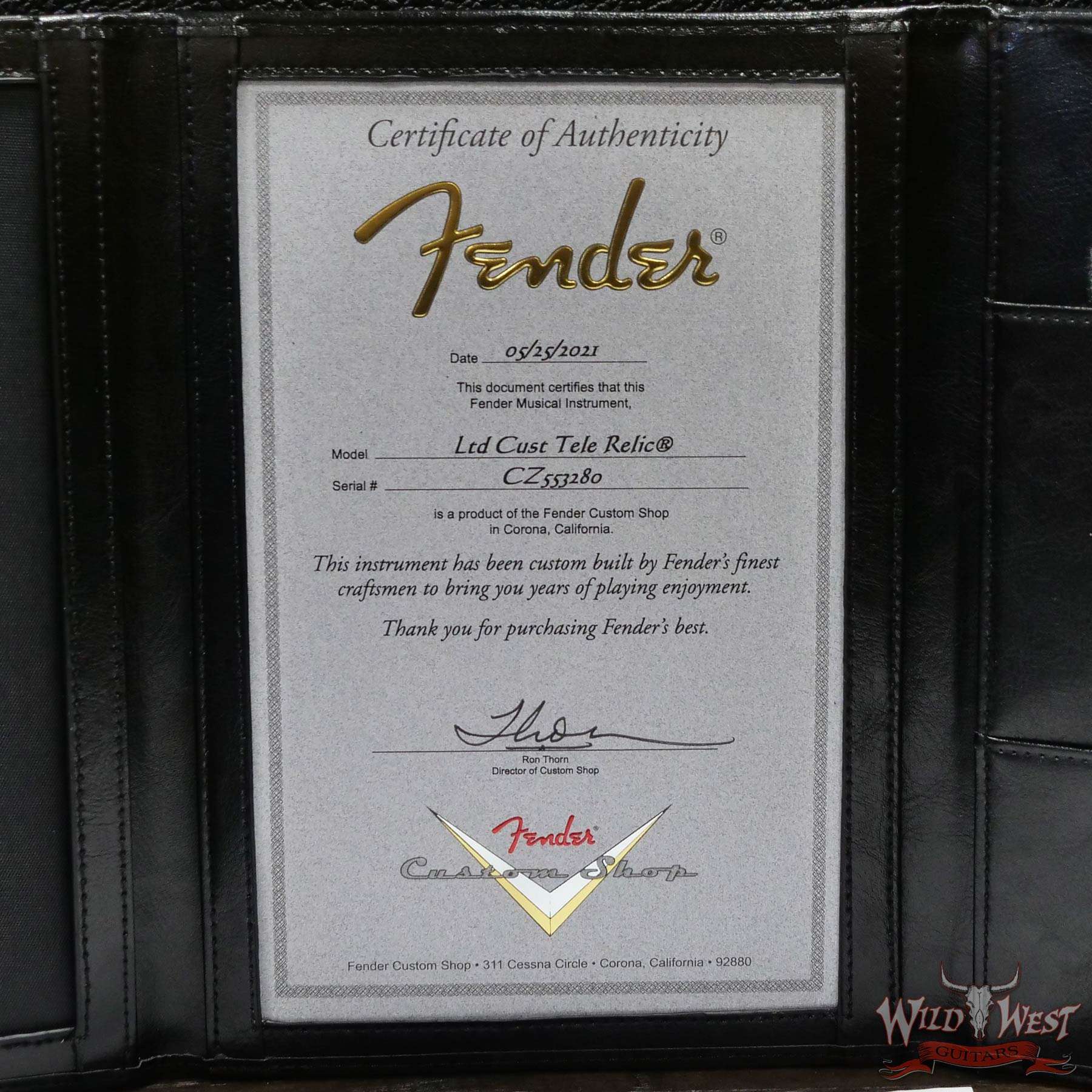 fendercs-cz553280-d7__wwg.jpg Fender Custom Shop Limited Edition Cunife Telecaster Custom Relic Rosewood Faded Aged Chocolate 3-Color Sunburst - Image 12