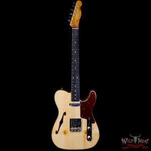 Fender Custom Shop Ltd Knotty Pine Telecaster Thinline Hand-Wound Pickups Aged Natural - Image 2