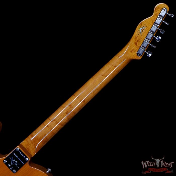 Fender Custom Shop Ltd Knotty Pine Telecaster Thinline Hand-Wound Pickups Aged Natural - Image 5