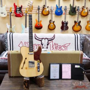 Fender Custom Shop Ltd Knotty Pine Telecaster Thinline Hand-Wound Pickups Aged Natural - Image 6
