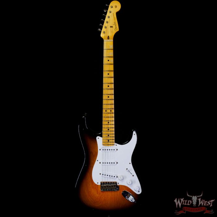 Fender Custom Shop Eric Clapton Signature Stratocaster Maple Fingerboard Journeyman Relic 2-Color Sunburst - Image 3