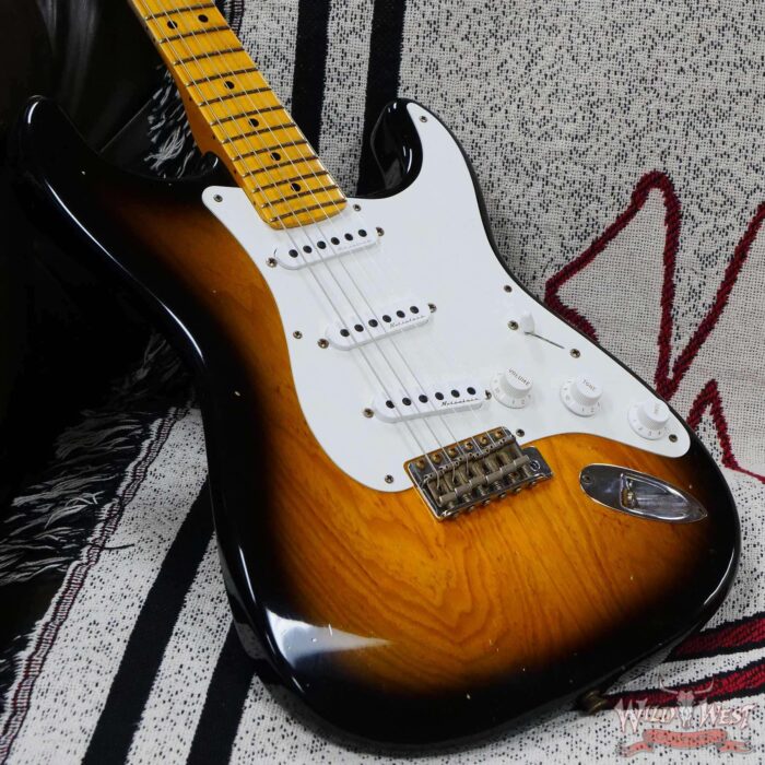 Fender Custom Shop Eric Clapton Signature Stratocaster Maple Fingerboard Journeyman Relic 2-Color Sunburst - Image 8